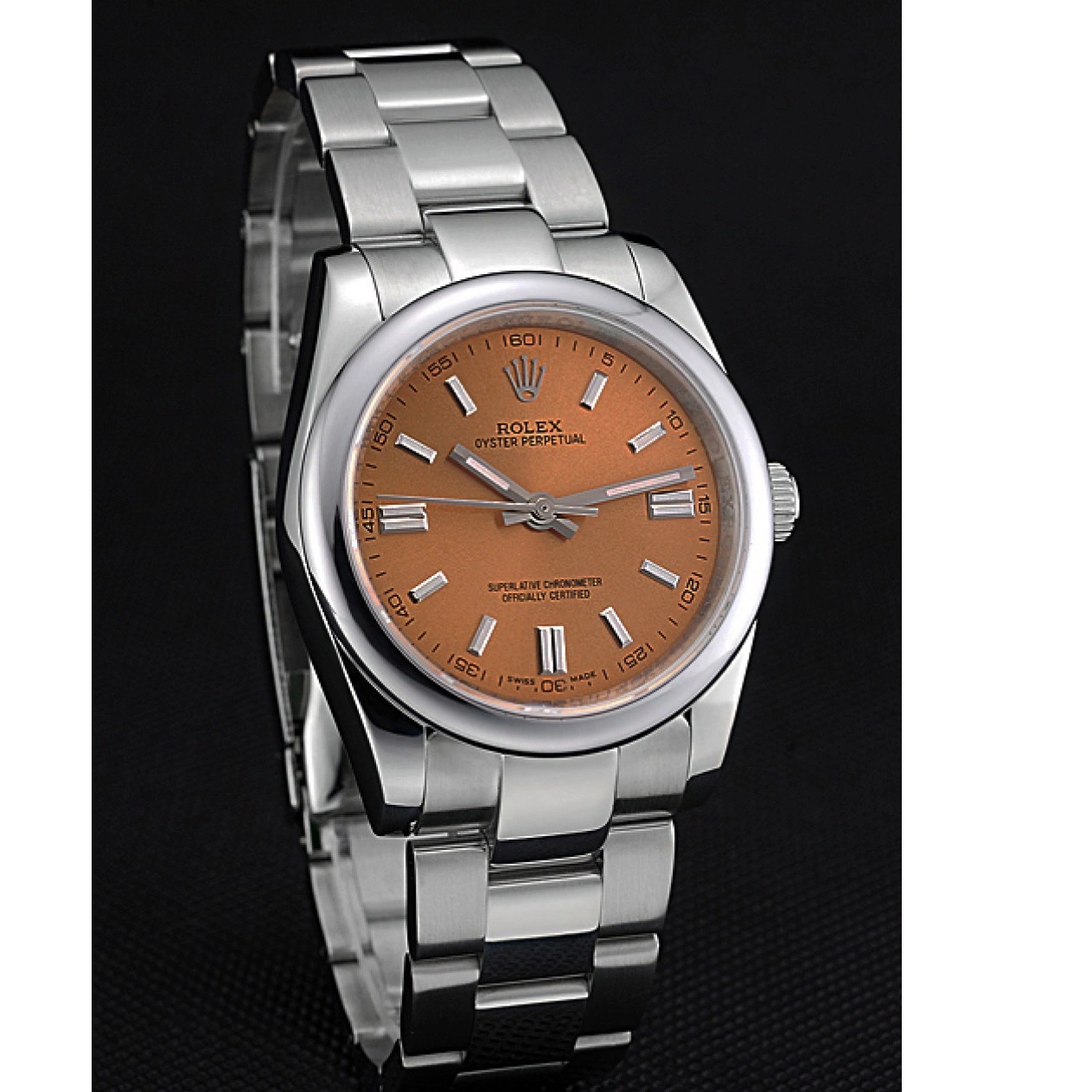 Aaa replica watch Steel Case Stainless Steel 622639 Rolex Bracelet Oyster DateJust Perpetual Stainless Dial Champagne 0804